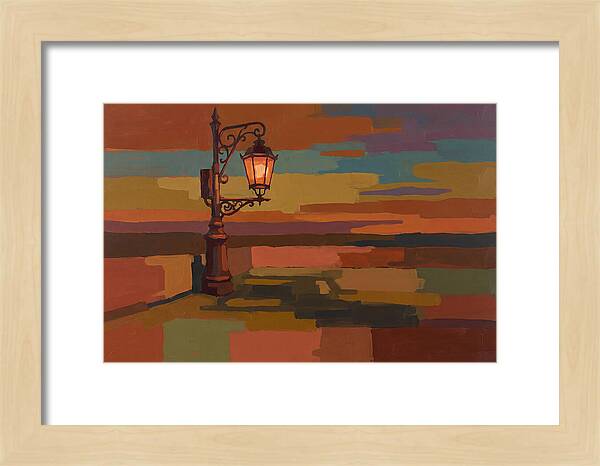 Ornate Street Lamp Against Evening Sky