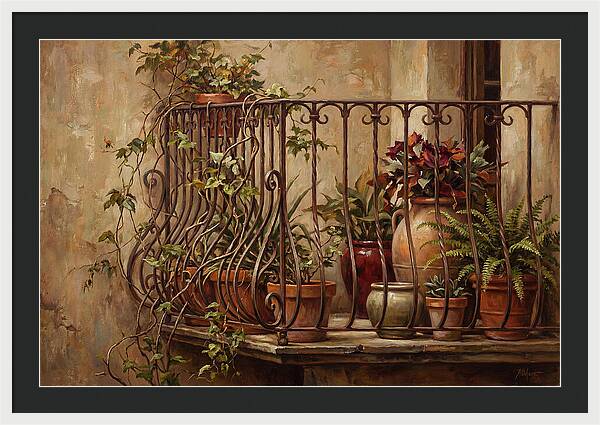Ornate Wrought Iron Balcony