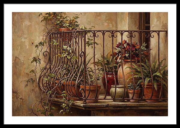 Ornate Wrought Iron Balcony