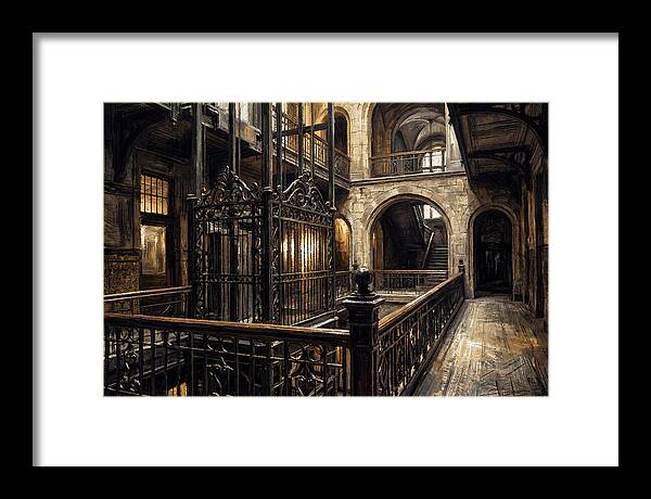 Ornate Wrought Iron Elevator