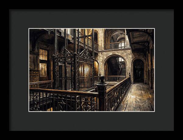 Ornate Wrought Iron Elevator