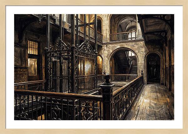 Ornate Wrought Iron Elevator