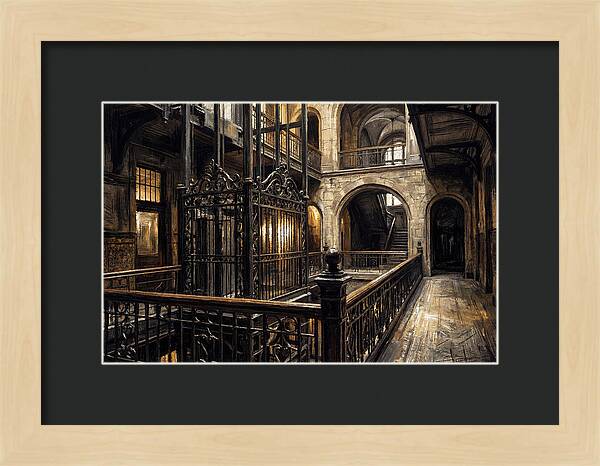 Ornate Wrought Iron Elevator