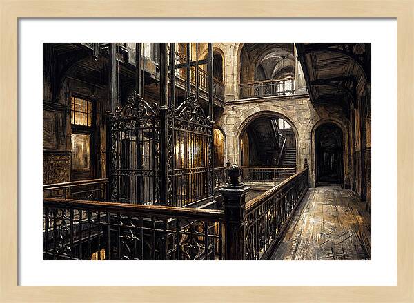Ornate Wrought Iron Elevator