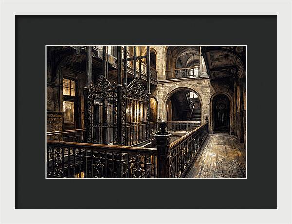 Ornate Wrought Iron Elevator