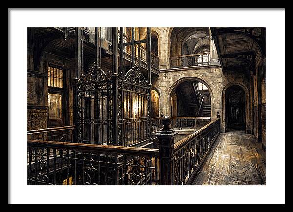 Ornate Wrought Iron Elevator