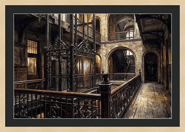 Ornate Wrought Iron Elevator