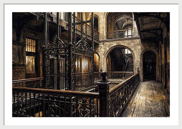 Ornate Wrought Iron Elevator
