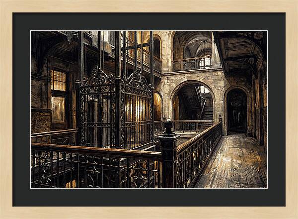Ornate Wrought Iron Elevator