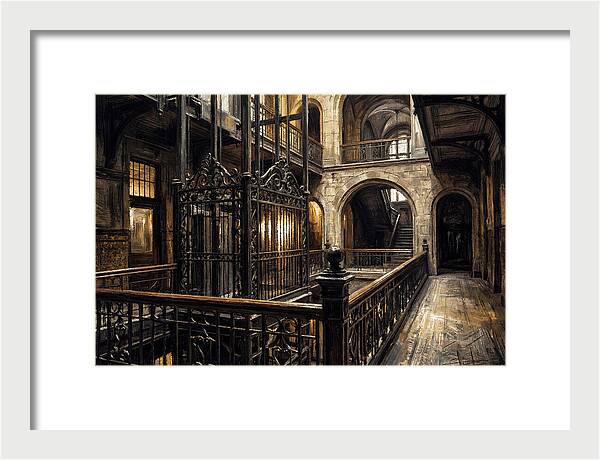 Ornate Wrought Iron Elevator