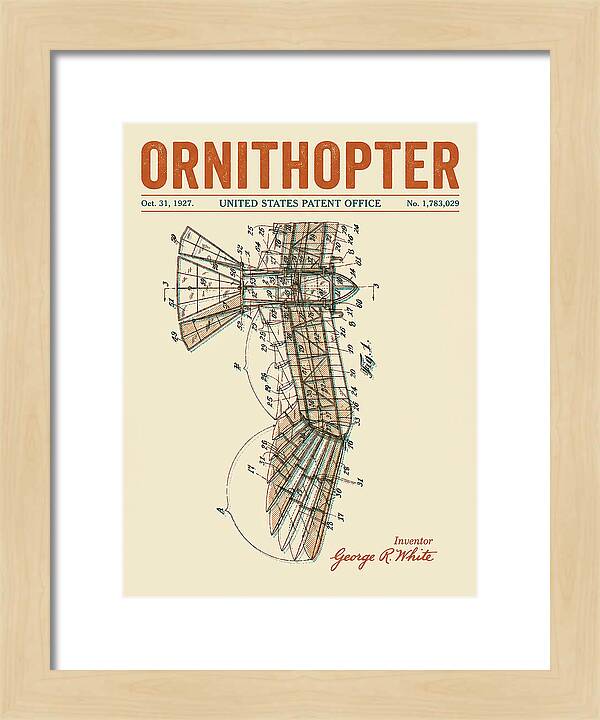Ornithopter Retro Patent Us1783029