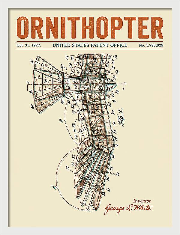 Ornithopter Retro Patent Us1783029