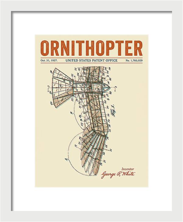 Ornithopter Retro Patent Us1783029