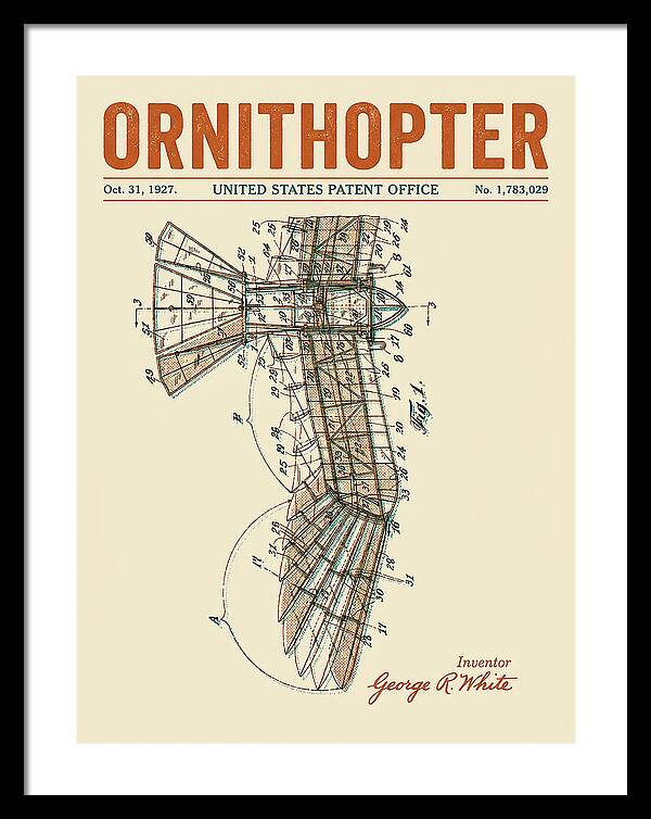 Ornithopter Retro Patent Us1783029