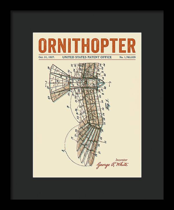 Ornithopter Retro Patent Us1783029