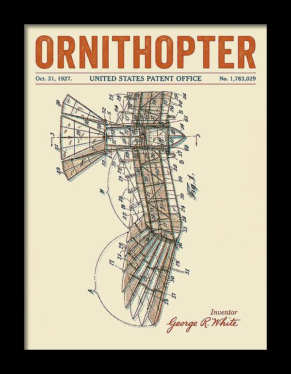 Ornithopter Retro Patent Us1783029