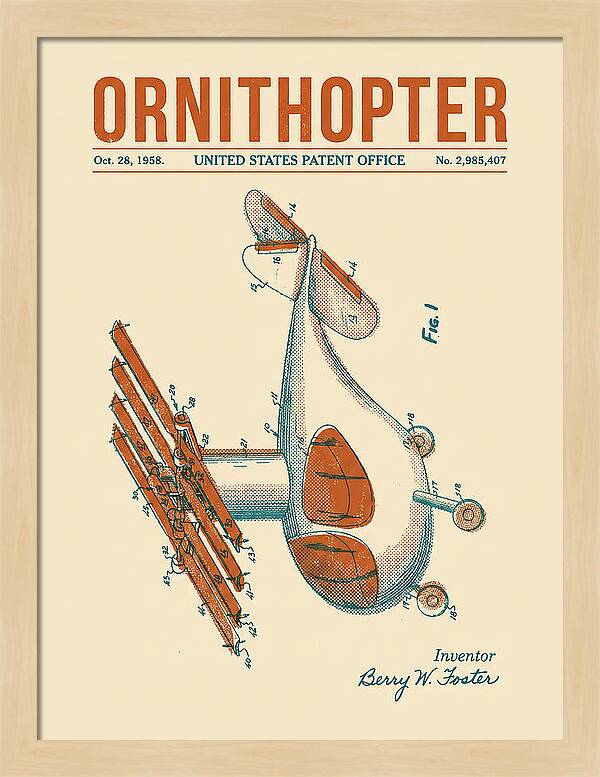 Ornithopter Retro Patent Us2985407