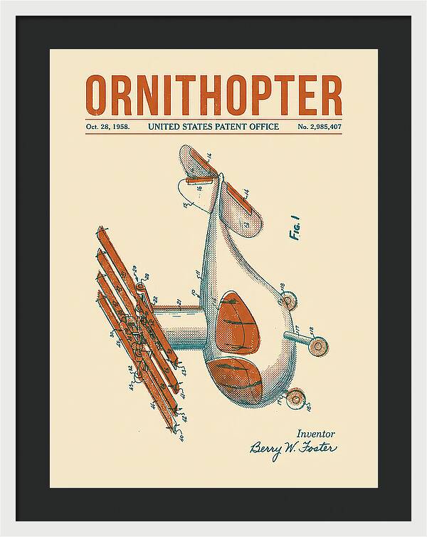 Ornithopter Retro Patent Us2985407