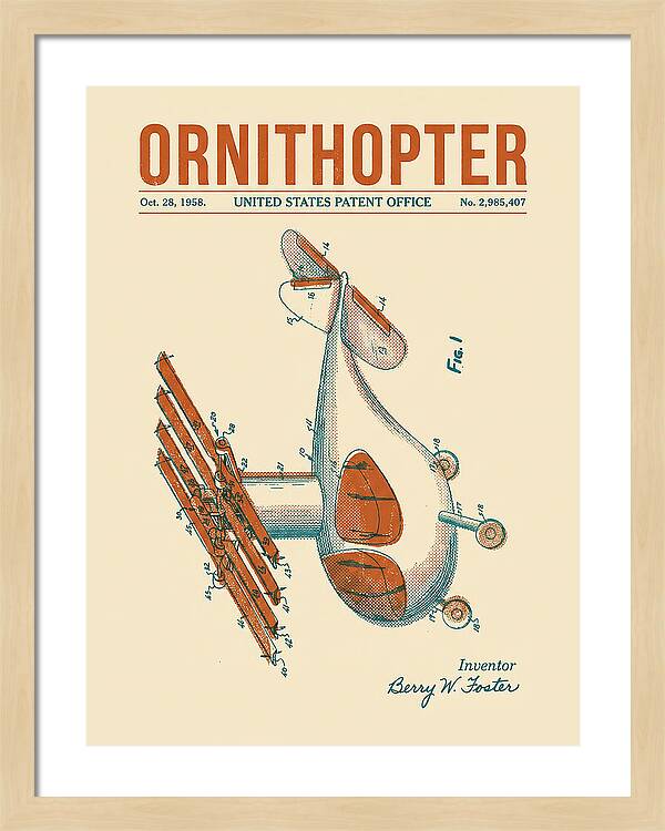 Ornithopter Retro Patent Us2985407