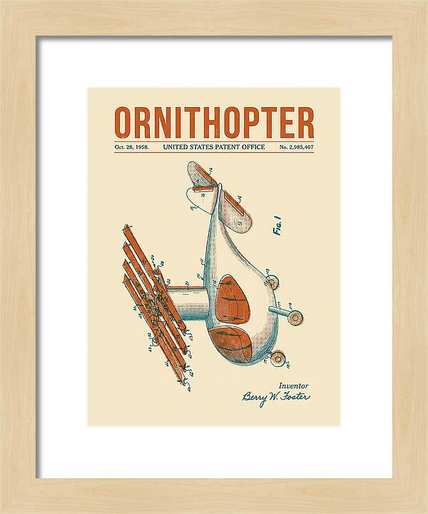 Ornithopter Retro Patent Us2985407