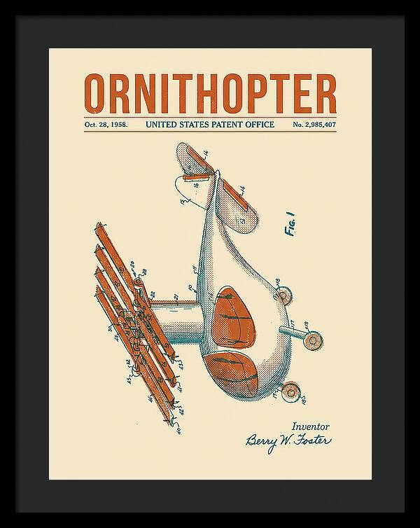 Ornithopter Retro Patent Us2985407
