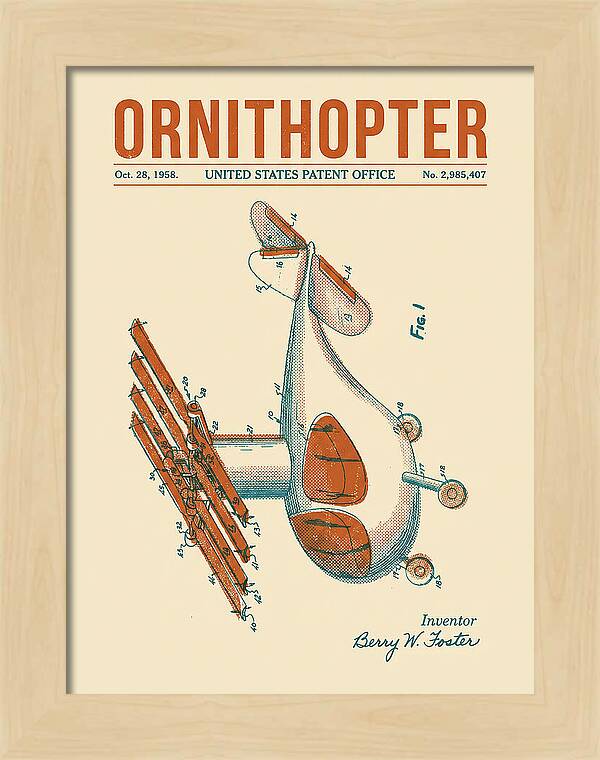Ornithopter Retro Patent Us2985407