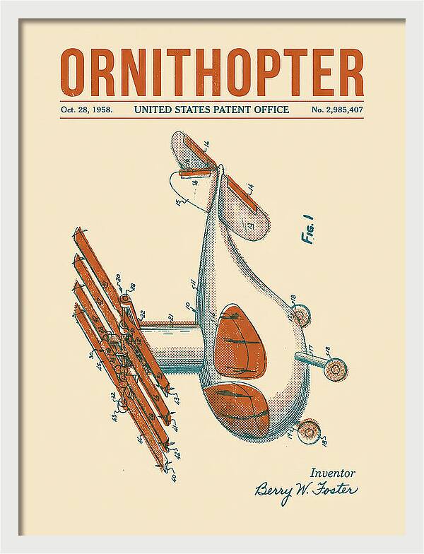 Ornithopter Retro Patent Us2985407