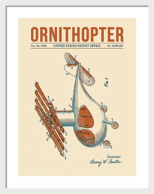 Ornithopter Retro Patent Us2985407