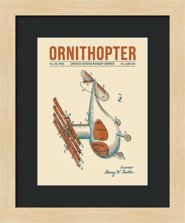 Ornithopter Retro Patent Us2985407