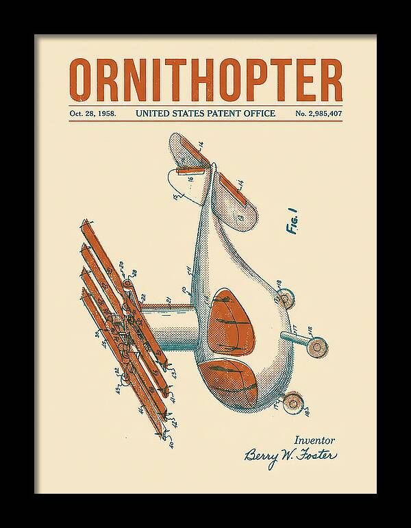 Ornithopter Retro Patent Us2985407