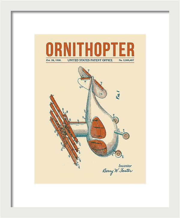 Ornithopter Retro Patent Us2985407