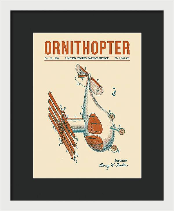 Ornithopter Retro Patent Us2985407