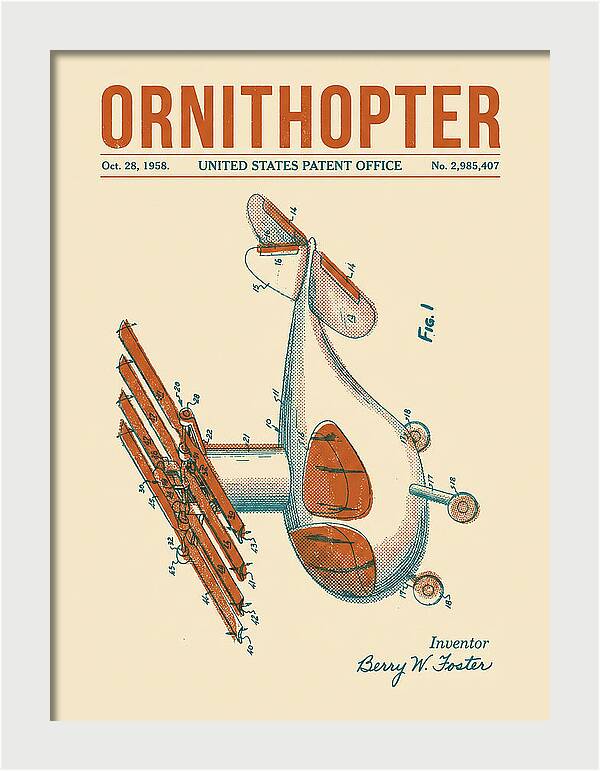 Ornithopter Retro Patent Us2985407