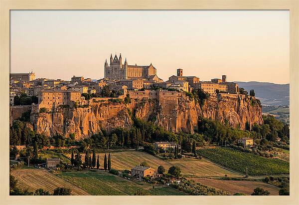 Orvieto On Its Tufa Cliff