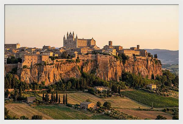 Orvieto On Its Tufa Cliff