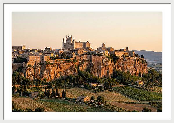 Orvieto On Its Tufa Cliff