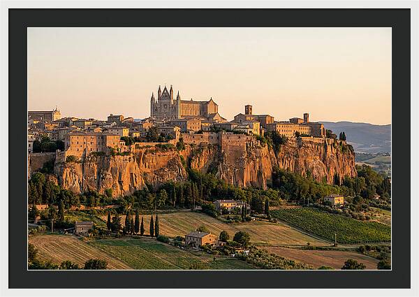 Orvieto On Its Tufa Cliff