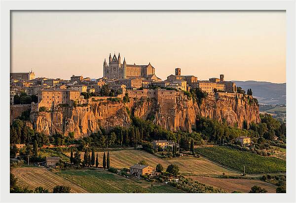 Orvieto On Its Tufa Cliff