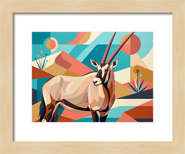 Oryx In Abstract Landscape