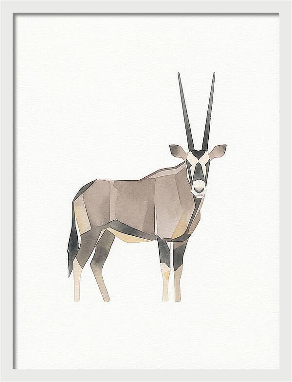 Oryx In Minimalist Style