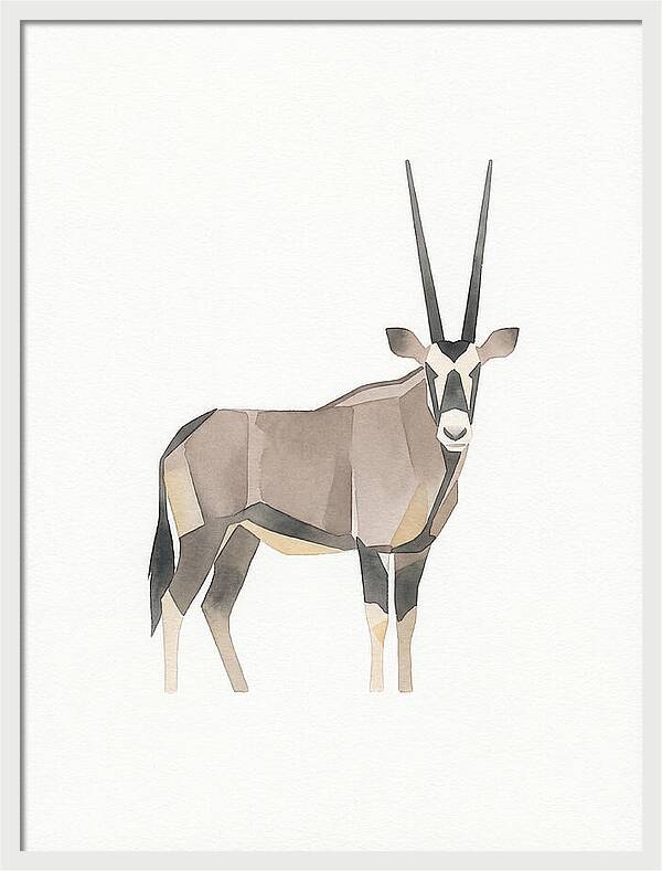 Oryx In Minimalist Style
