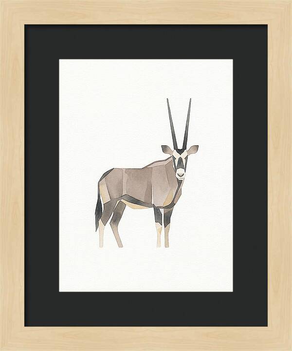 Oryx In Minimalist Style