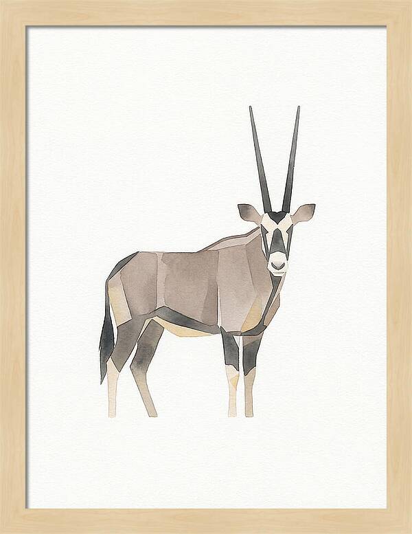 Oryx In Minimalist Style