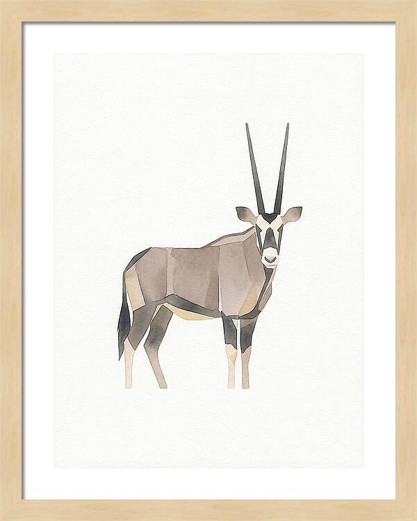 Oryx In Minimalist Style