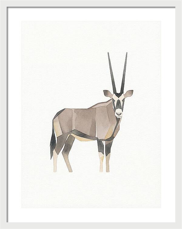 Oryx In Minimalist Style