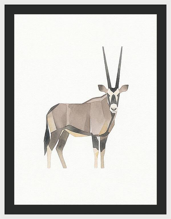 Oryx In Minimalist Style
