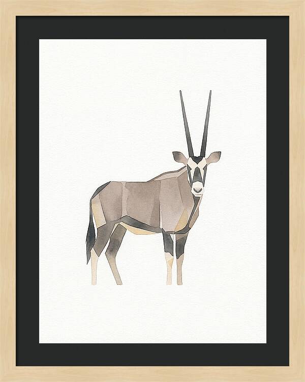 Oryx In Minimalist Style