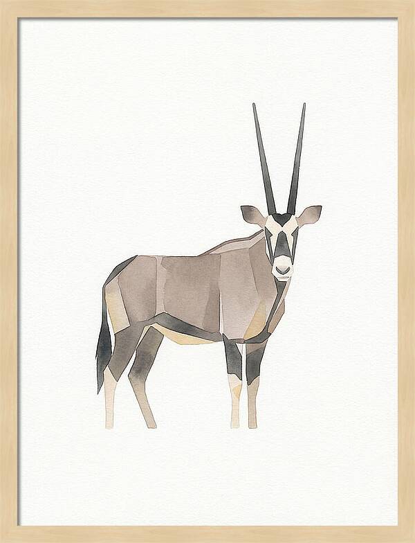 Oryx In Minimalist Style