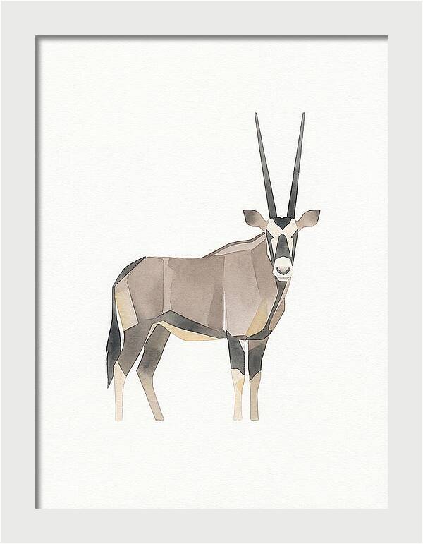 Oryx In Minimalist Style