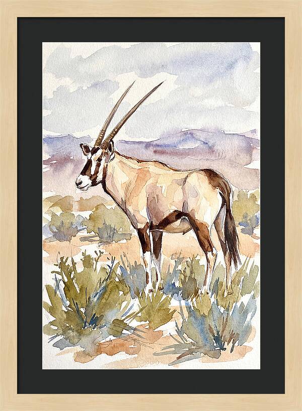 Oryx In Serene Landscape